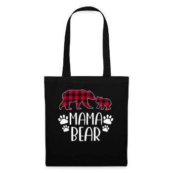 Mama Bear - Stoffbeutel - Schwarz - Vorne