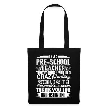 Preschool Teacher I am A Preschool Teacher - Tote Bag - black - Front