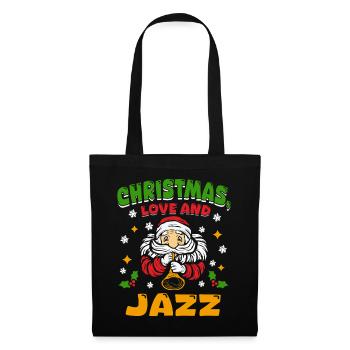 Christmas, Love & Jazz, Perfect for Music Fans - Tote Bag - black - Front
