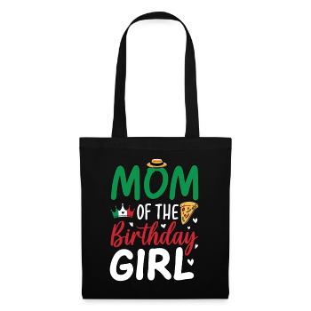 Mom Of The Birthday Girl - Stoffbeutel - Schwarz - Vorne