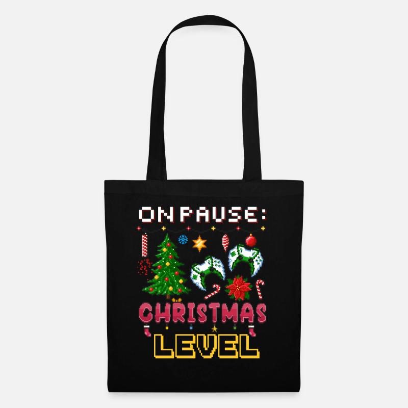 Weihnachten, Videospiel, Gamer, Gaming Geschenk - Stoffbeutel - Schwarz
