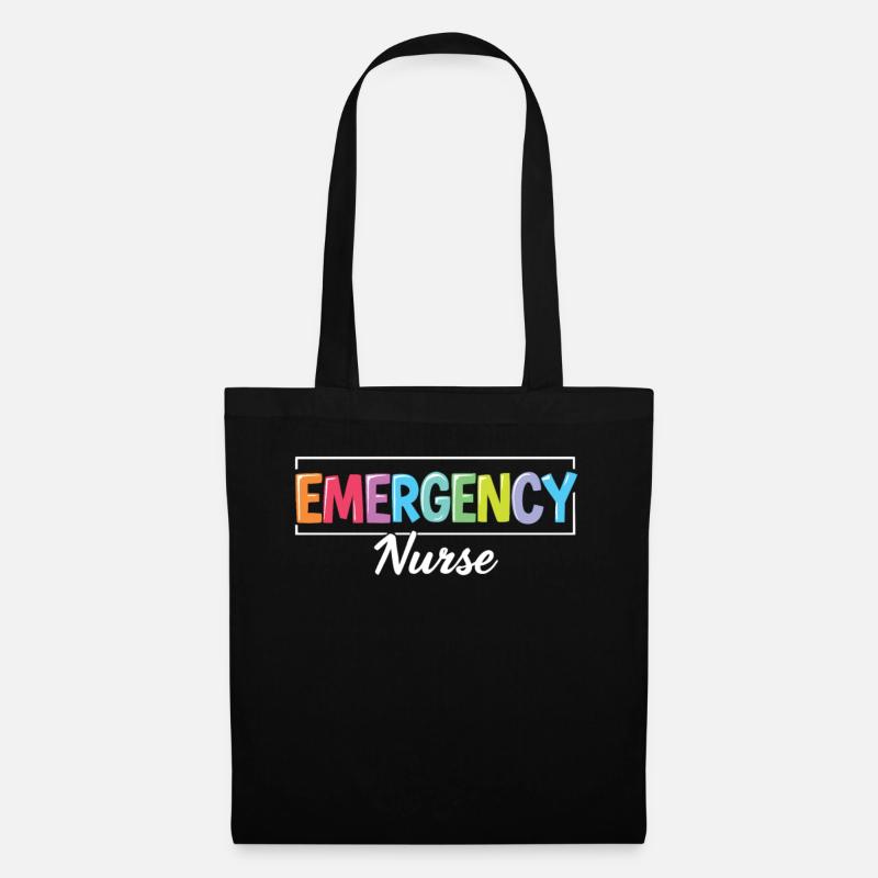 Emergency Nurse Krankenschwester - Stoffbeutel - Schwarz