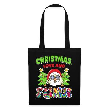 Christmas, Love and Funk – Festive Groove Music - Tote Bag - black - Front
