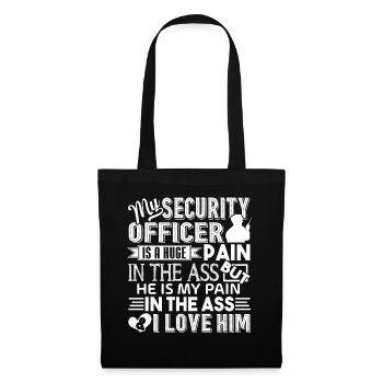 Security Officer I Love My Security Officer - Tote Bag - black - Front
