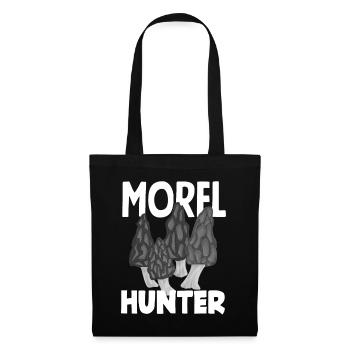 Chasseur de morilles Cueillette de champignons Aventure - Sac en tissu - noir - Devant