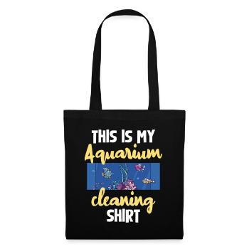 Nettoyage d’aquarium Drôle de dicton - Sac en tissu - noir - Devant