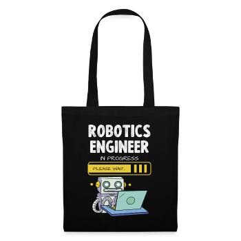 Robotics Engineer In Progress Bitte Warten - Stoffbeutel - Schwarz - Vorne