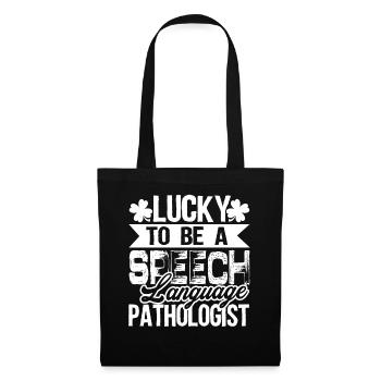 Lucky To Be Speech Language Pathologist - Tote Bag - black - Front