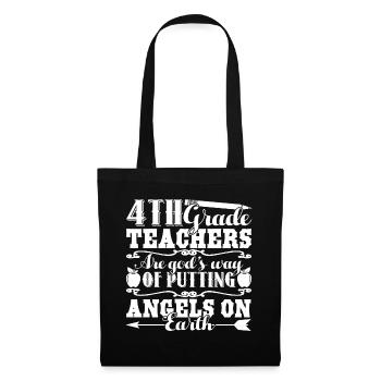 4th Grade Teacher God Made 4th Grade Teachers - Tote Bag - black - Front