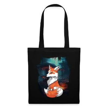 Fox Foxes Forest Fairy Tale Fairy Tale Character Child - Tote Bag - black - Front