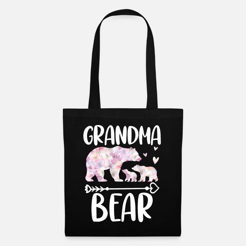 Grandma Bear - Stoffbeutel - Schwarz
