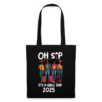 Oh Sip C’est un voyage entre filles 2025 - Sac en tissu - noir - Devant