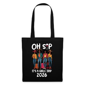 Oh Sip C’est un voyage entre filles 2026 - Sac en tissu - noir - Devant
