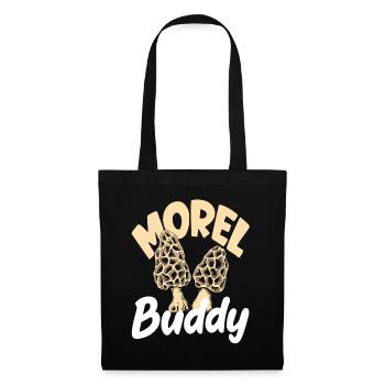 Cueillette de champignons Ami des morilles Buddy - Sac en tissu - noir - Devant