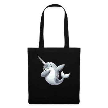 Narval, Baleine, Créature Marine, Licorne, Océan - Sac en tissu - noir - Devant