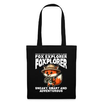 SNEAKY, SMART AND ADVENTUROUS - FOX EXPLORER - Tote Bag - black - Front