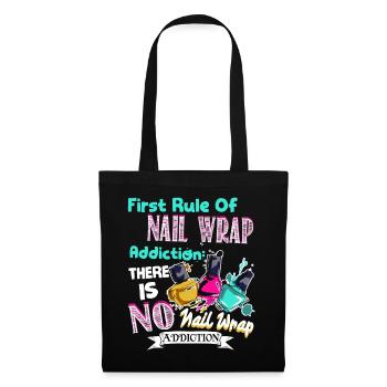 Nail Artist First Rule Of Nail Wrap - Tote Bag - black - Front