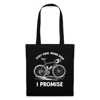 Juste un tour de plus que je promets Cycliste à vélo - Sac en tissu - noir - Devant