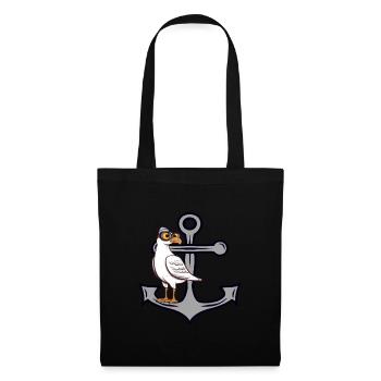 Anchor Seagull Seagulls Seagull Maritime Sailor - Tote Bag - black - Front