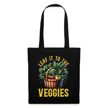 Vegetarian Leaf It To The Veggies Vegan Lifestyle - Tote Bag - black - Front