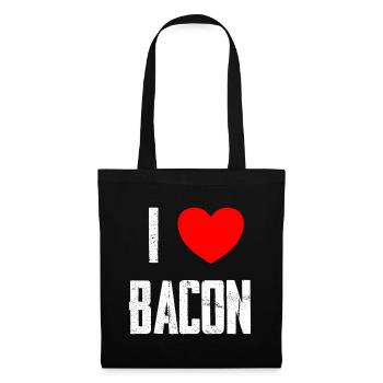 I Love Bacon - Tote Bag - black - Front