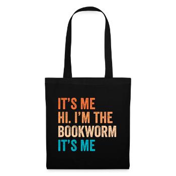 Bookworm Books Reading Book Fan Bookworm - Tote Bag - black - Front
