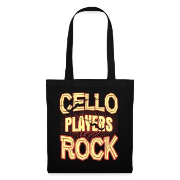 Cello Players Rock - Tote Bag - black - Front