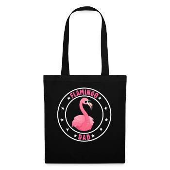 Flamingo Daddy Flamingo Dad Flamingo Bird - Tote Bag - black - Front