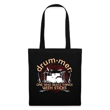 Drummer One Who Beats Things With Sticks - Tote Bag - black - Front