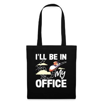 Montagnes russes, mon expérience de bureau amusante - Sac en tissu - noir - Devant