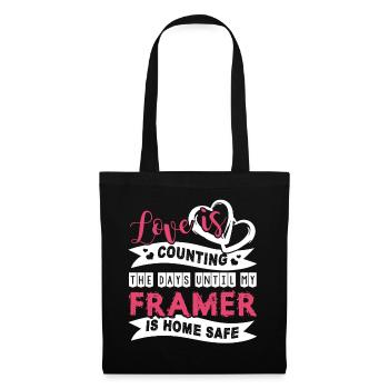 Framer I Love My Framer - Tote Bag - black - Front