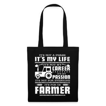 Farmer Is My Passion - Tote Bag - black - Front