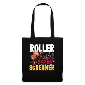 Roller Coaster Screaming Adventure - Tote Bag - black - Front