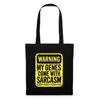 Sarcasme Gènes ADN Génétique - Sac en tissu - noir - Devant