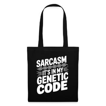 Sarcasme Gènes ADN Génétique - Sac en tissu - noir - Devant