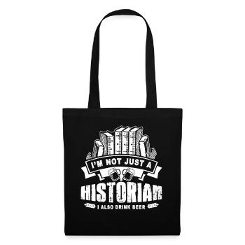 Historian Loves Beer - Tote Bag - black - Front