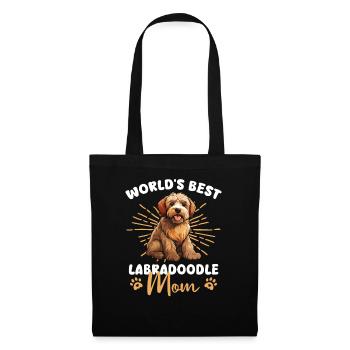 Labradoodle Groovy Labradoodle Mom - Stoffbeutel - Schwarz - Vorne
