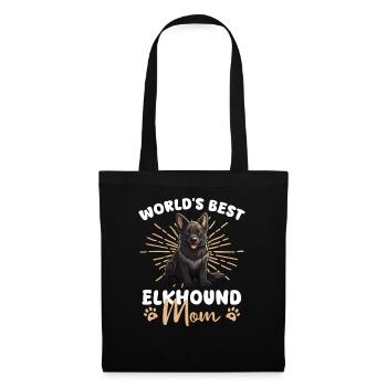 Norwegian Elkhound Groovy Elkhound Mom - Tote Bag - black - Front