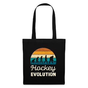 Hockey Evolution Retro Illustration - Tote Bag - black - Front