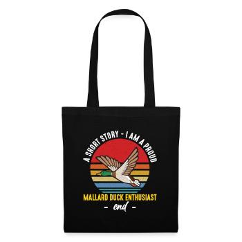 Canard colvert Une nouvelle Je suis un chasseur de canard - Sac en tissu - noir - Devant