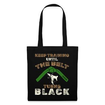 Black Belt: Motivation Martial Art Taekwondo - Tote Bag - black - Front