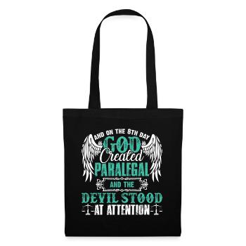 Paralegal God Created Paralegal - Tote Bag - black - Front