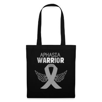 Aphasie guerrier ruban gris sensibilisation à l’aphasie - Sac en tissu - noir - Devant