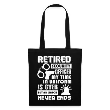 Security Officer Security Officer Never Ends - Tote Bag - black - Front