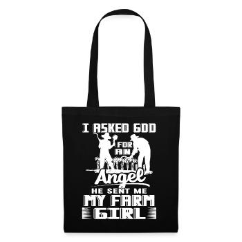 Farmer God Sent Me My Farmer Girl - Tote Bag - black - Front
