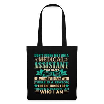 Medical Assistant Don't Judge Medical Assistant - Tote Bag - black - Front