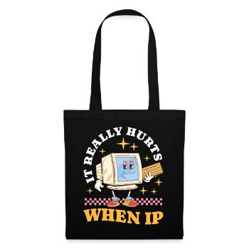 Funny saying "It Burns when I Pee"! - Tote Bag - black - Front