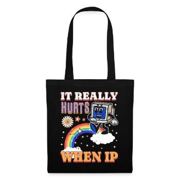 Lustiger Spruch "It Burns when i Pee"! - Sac en tissu - noir - Devant