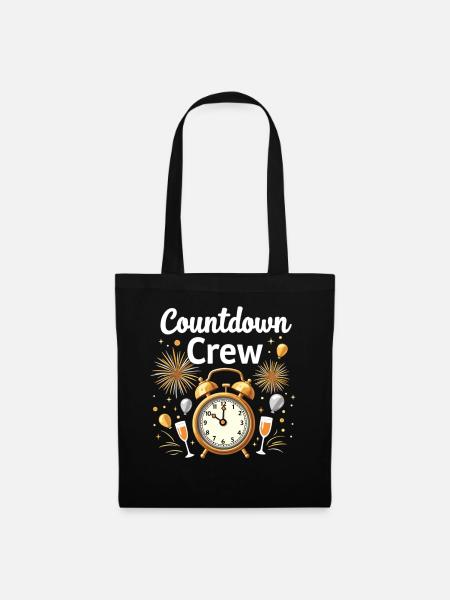 Countdown Crew - Stoffbeutel - Schwarz