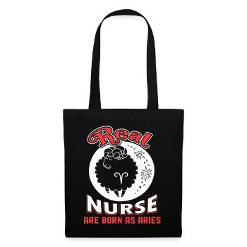 Aries Real Nurse Are Born As Aries - Tote Bag - black - Front